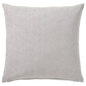 IKEA SANDTRAV Accent Throw Cushion Pillow gray/white, 18x18 zipper closure down